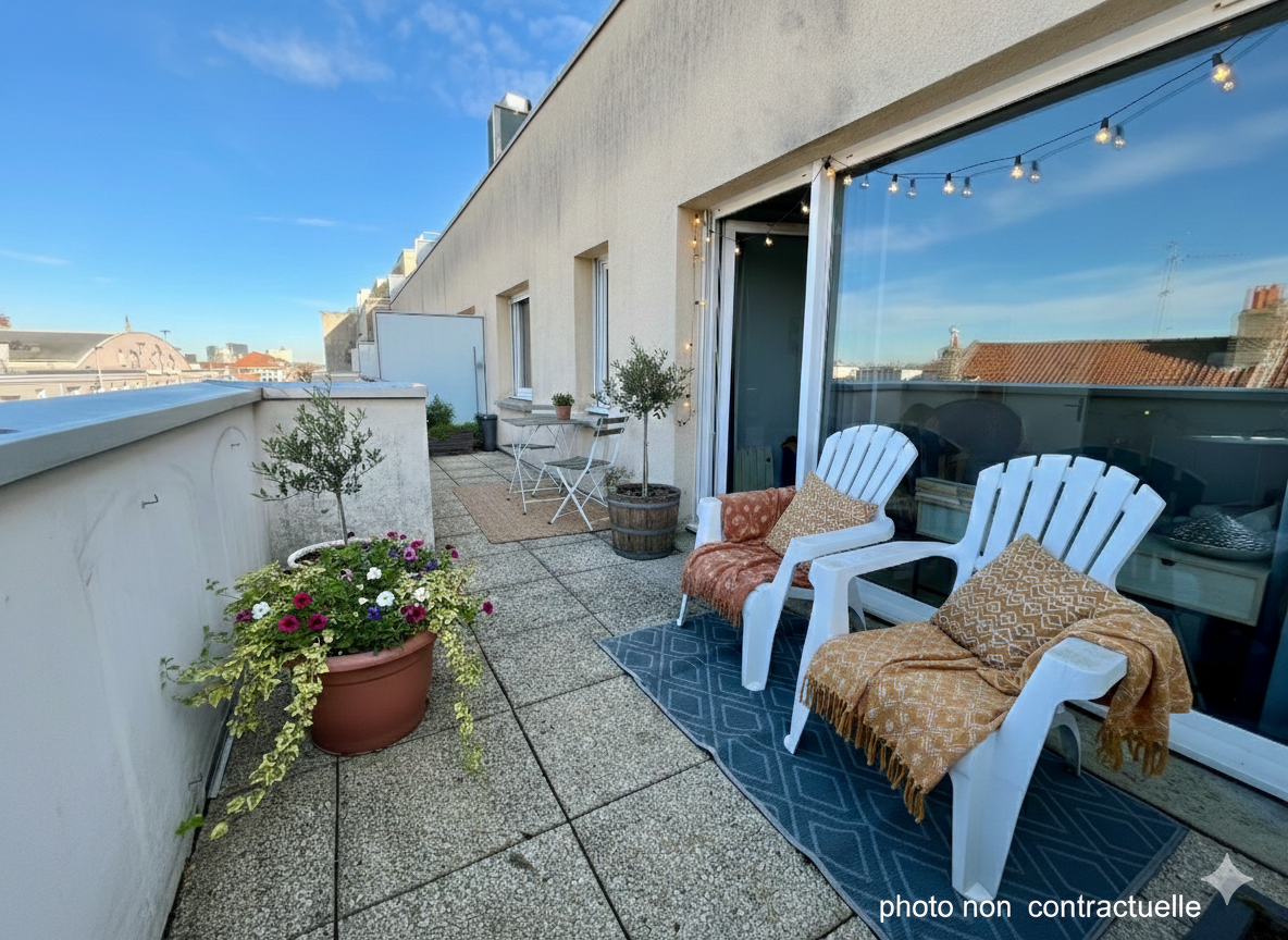 Appartement t2 dernier etage avec terrasse et parking Photo 3 - JLW Immobilier Appartement t2 dernier etage avec terrasse et parking Photo 3 - JLW Immobilier