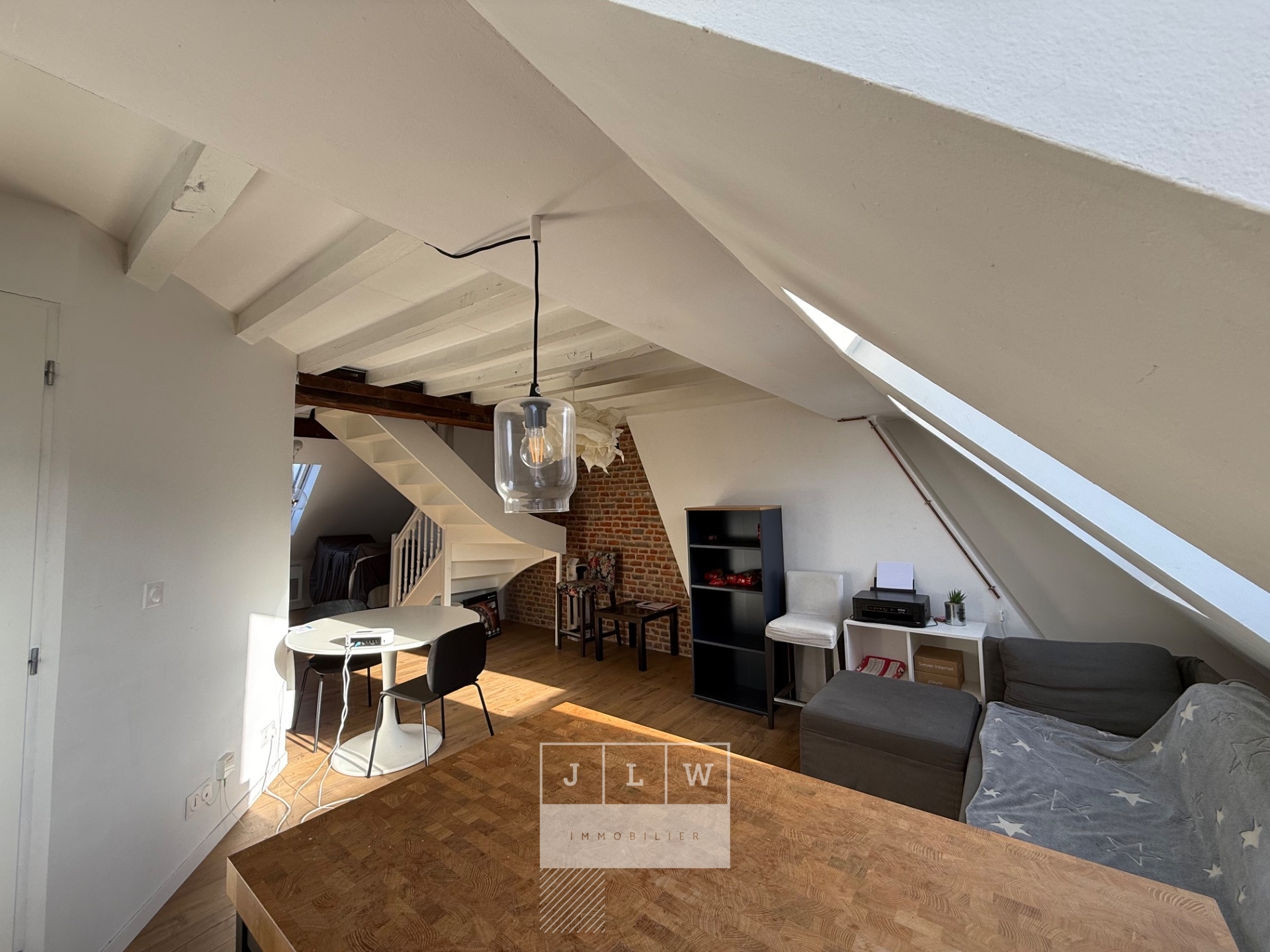 Atoq ll152 magnifique t1bis meuble en duplex   vieux lille Photo 5 - JLW Immobilier