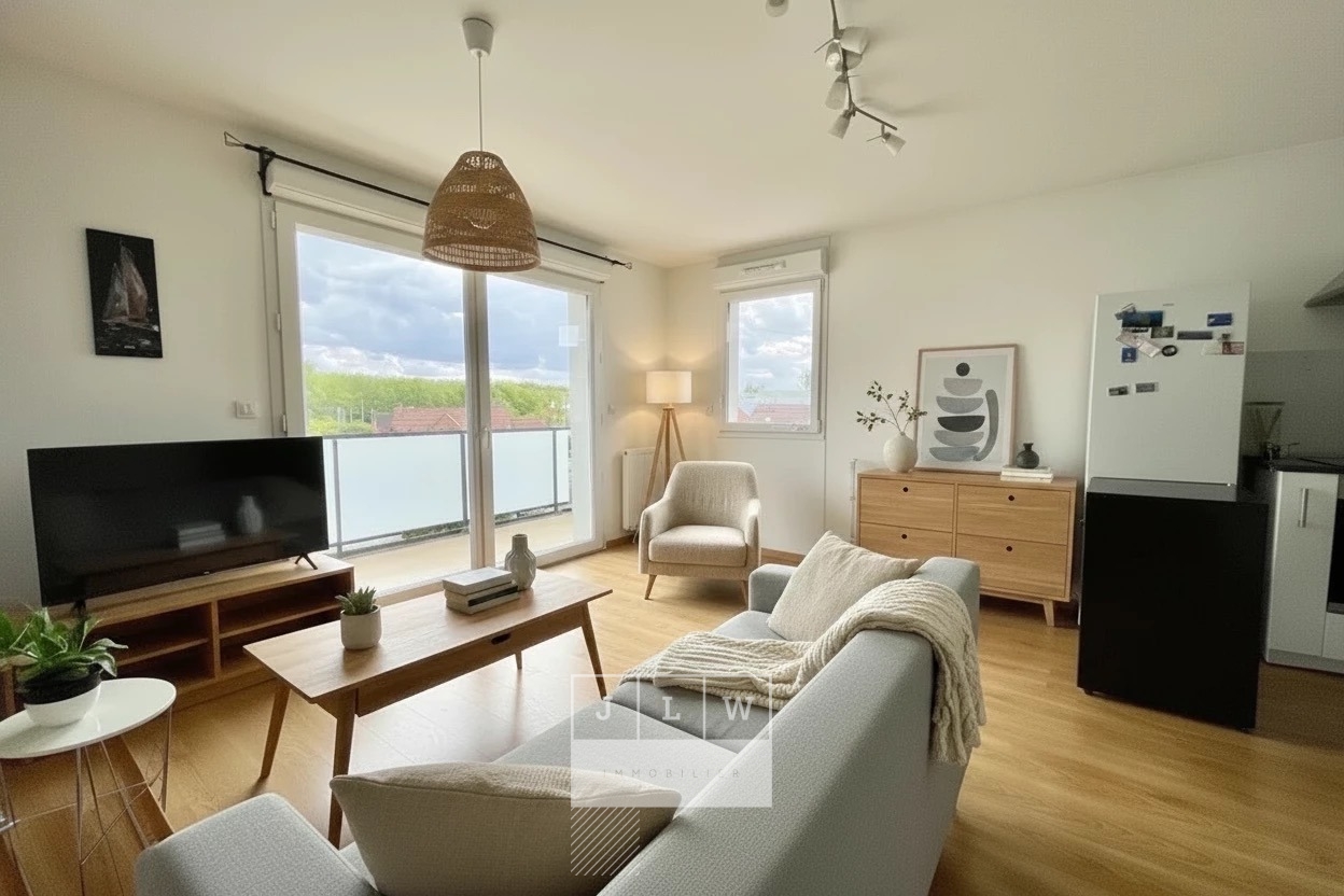 Marcq en baroeul t3 avec balcon et 2 places de parking Photo 4 - JLW Immobilier