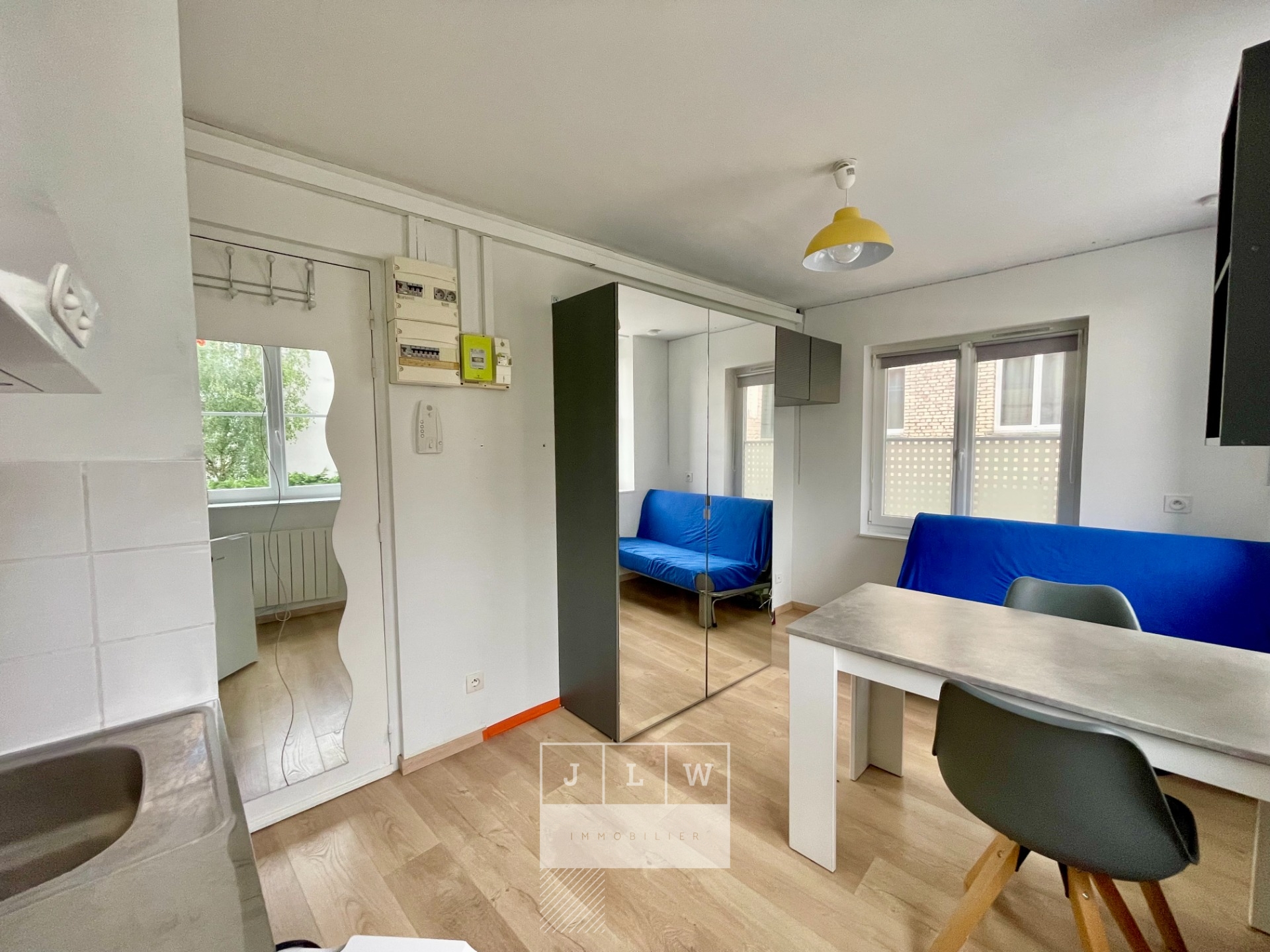 Lille bois blanc studio meuble Photo 2 - JLW Immobilier