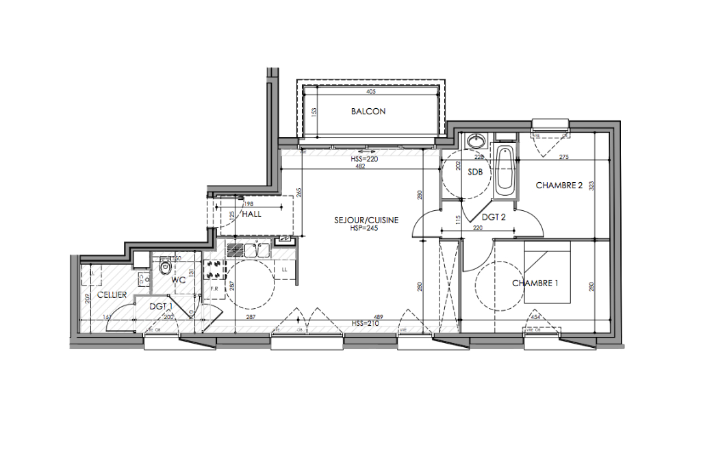 Romarin la madeleine 3 pieces 733 m2 pinel Photo 3 - JLW Immobilier