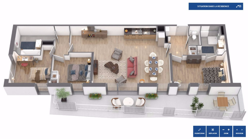 Lille les jardins du cloitre t4 avec terrasse et stationnement Photo 1 - JLW Immobilier Lille les jardins du cloitre t4 avec terrasse et stationnement Photo 1 - JLW Immobilier