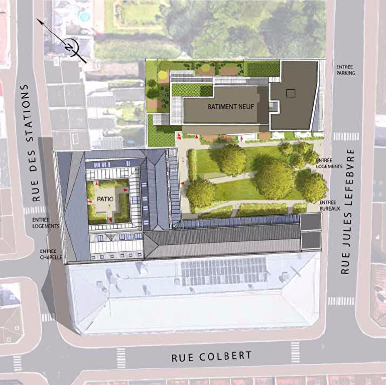 Lille les jardins du cloitre t4 avec terrasse et stationnement Photo 5 - JLW Immobilier Lille les jardins du cloitre t4 avec terrasse et stationnement Photo 5 - JLW Immobilier