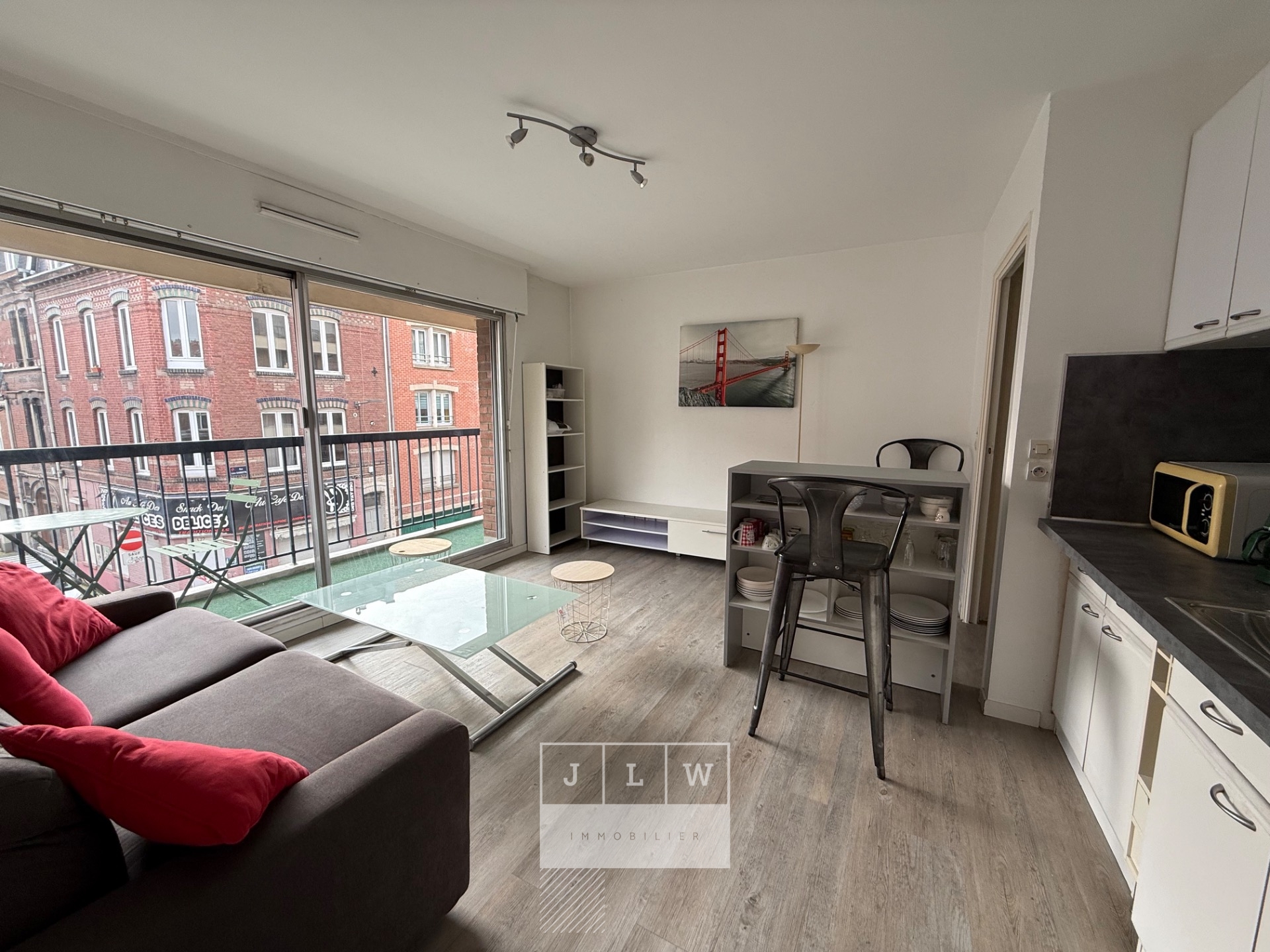 Jnw ll152 appartement lille t1 25 48 m2 meuble Photo 2 - JLW Immobilier